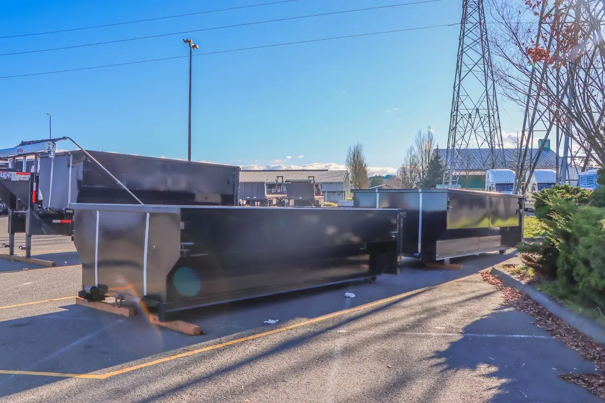 Roll-off dumpster ready for waste disposal at job site for 15 Yard Dumpster Rental in Lackawaxen
